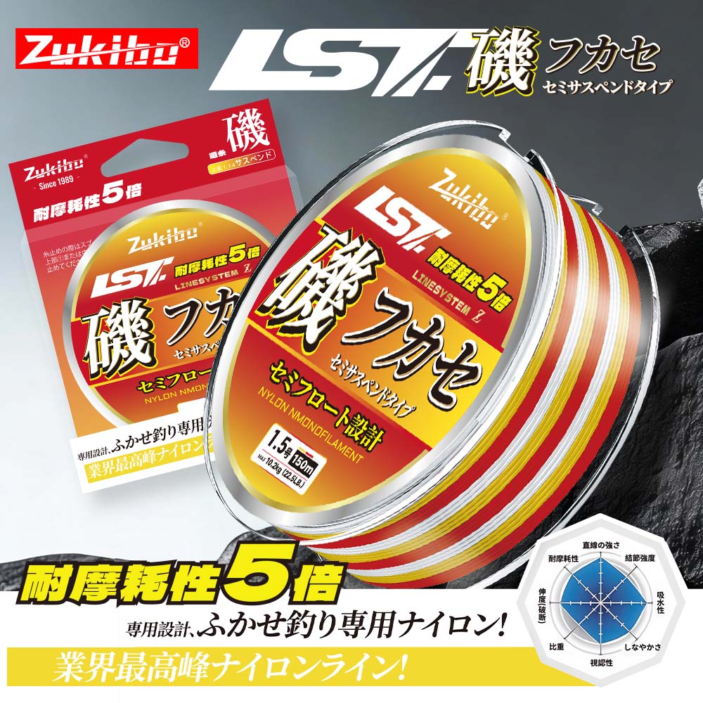 Copolymer Line - Senar Pancing Nylon ZUKIBO Lava Super