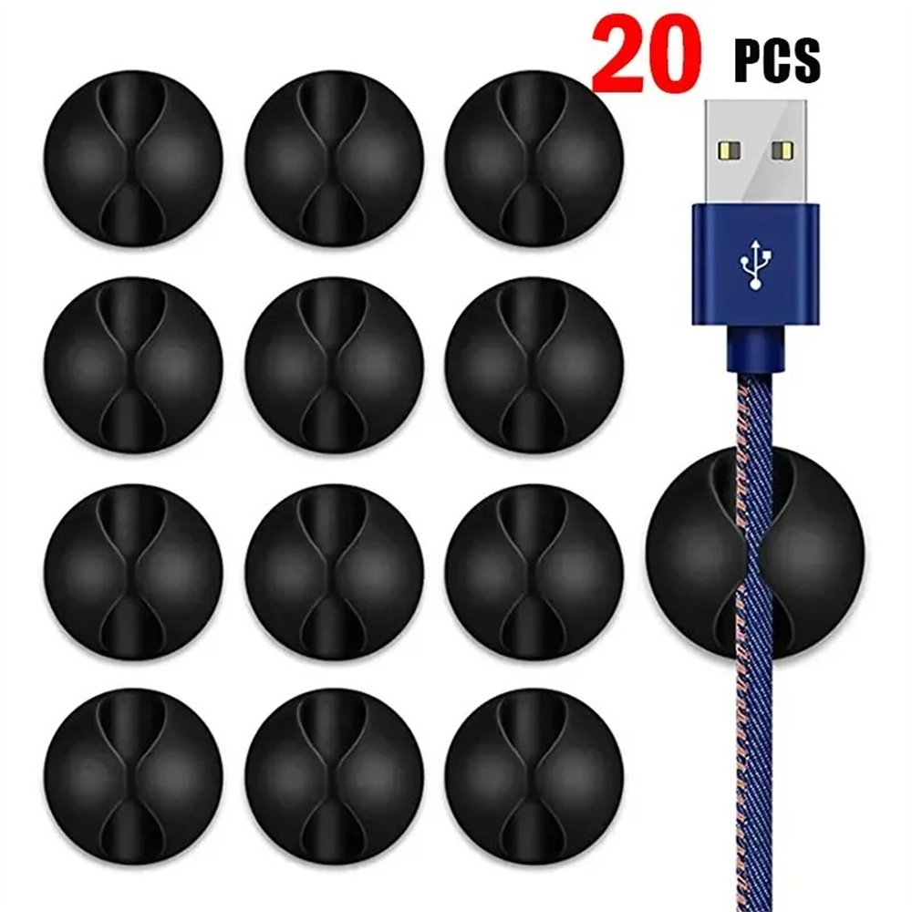 Tippet Line - 20 Buah Klip Kabel Perekat Kabel