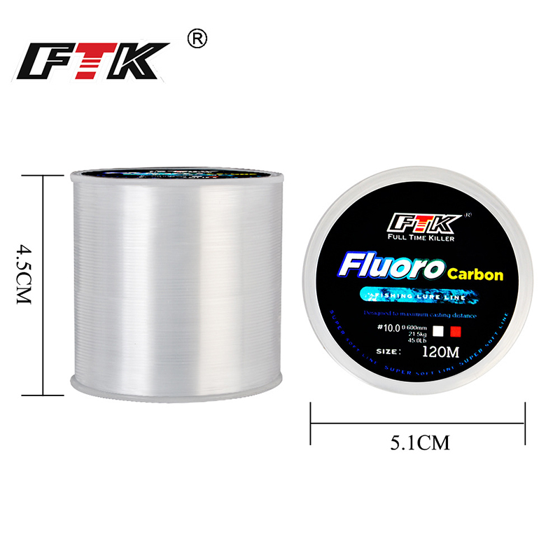Senar pancing FTK 120m, 0.2 mm - Copolymer Line ulasan dan harga