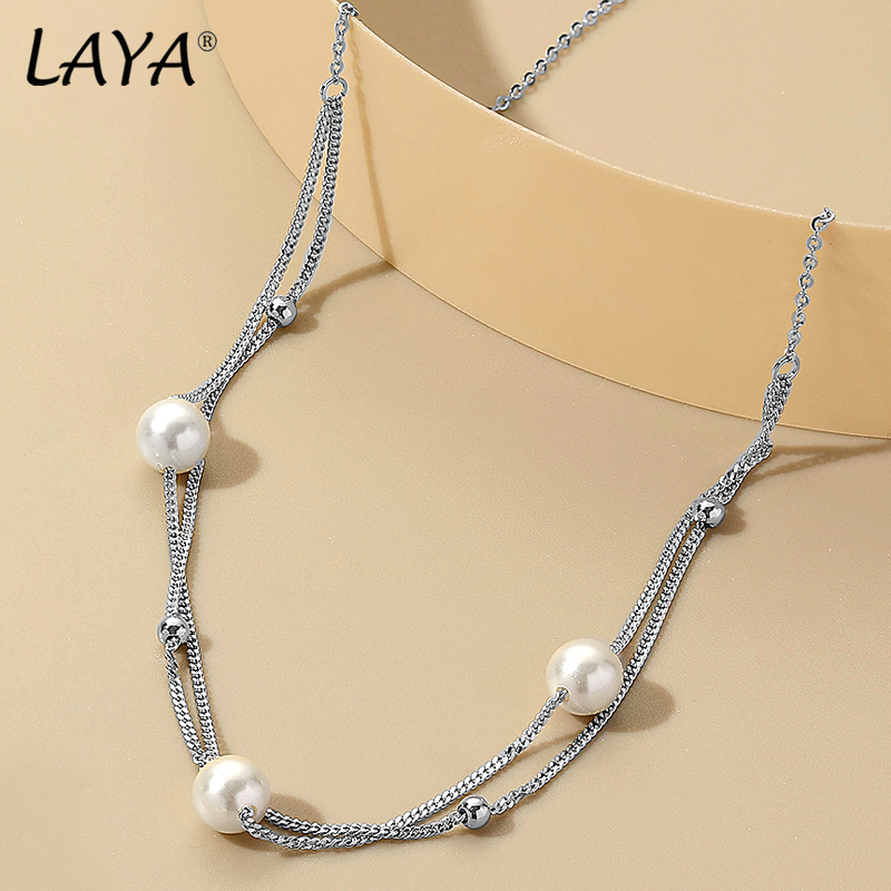 LAYA Hadiah Aksesori Kalung Mu - Freshwater Line ulasan dan harga